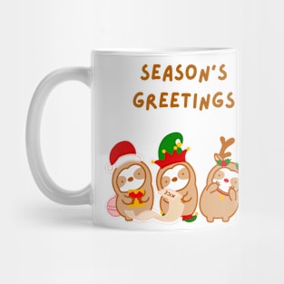 Christmas Season’s Greetings Sloths Mug